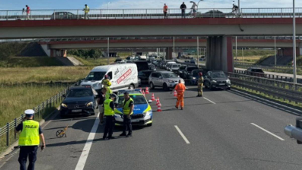 Wypadek na trasie S8.