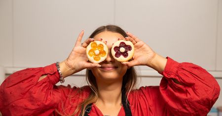 Ciasteczka kwiatuszki smakują jeszcze lepiej, niż wyglądają. Wszystkie sklepowe mogą się schować