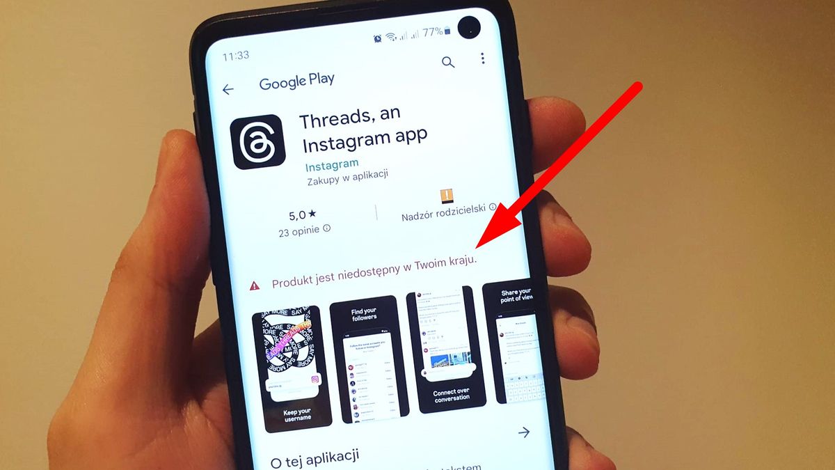 Instagram Threads w Google Play