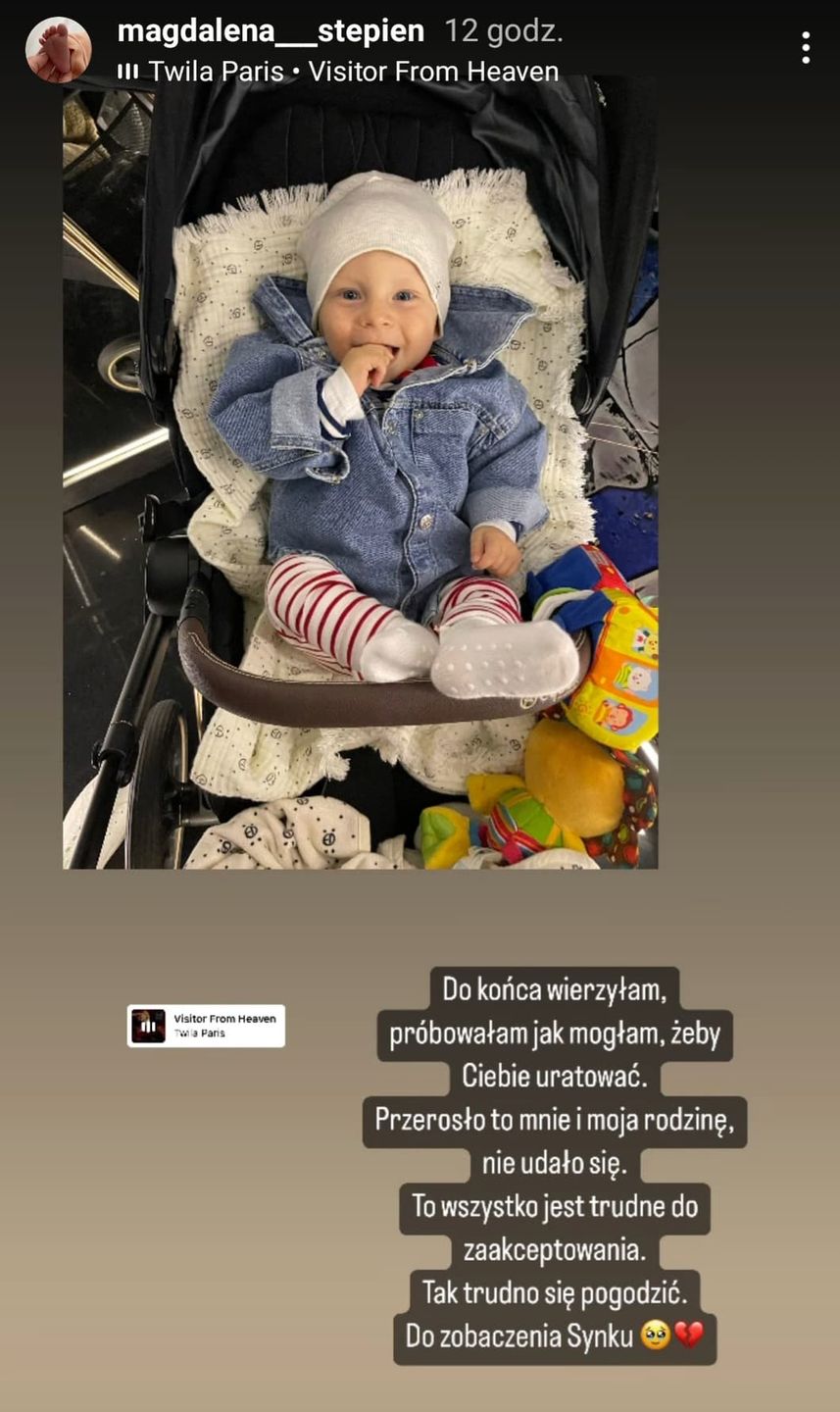 Magda Stępień wspomina synka