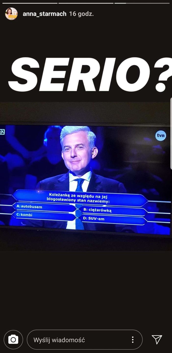 Anna Starmach komentuje Milionerów