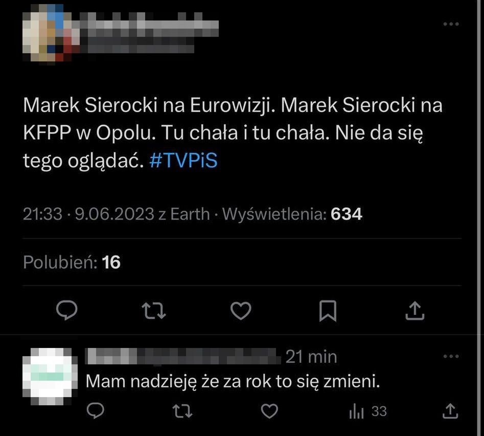 Widzowie rozczarowani poziomem Festiwalu w Opolu