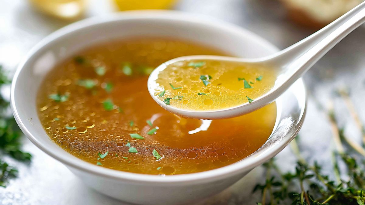 Aromatyczny rosół z dodatkiem suszonych grzybów