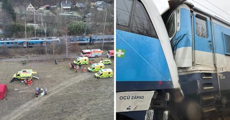 Zderzenie pociągów w Czechach. Co najmniej 45 rannych