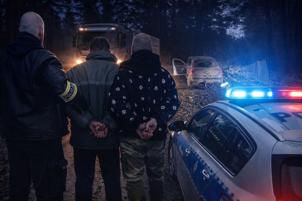 Sylwestrowy horror w Margoninie. Pijany i naćpany kierowca ciężarówki z dożywotnim zakazem uciekał przed policją