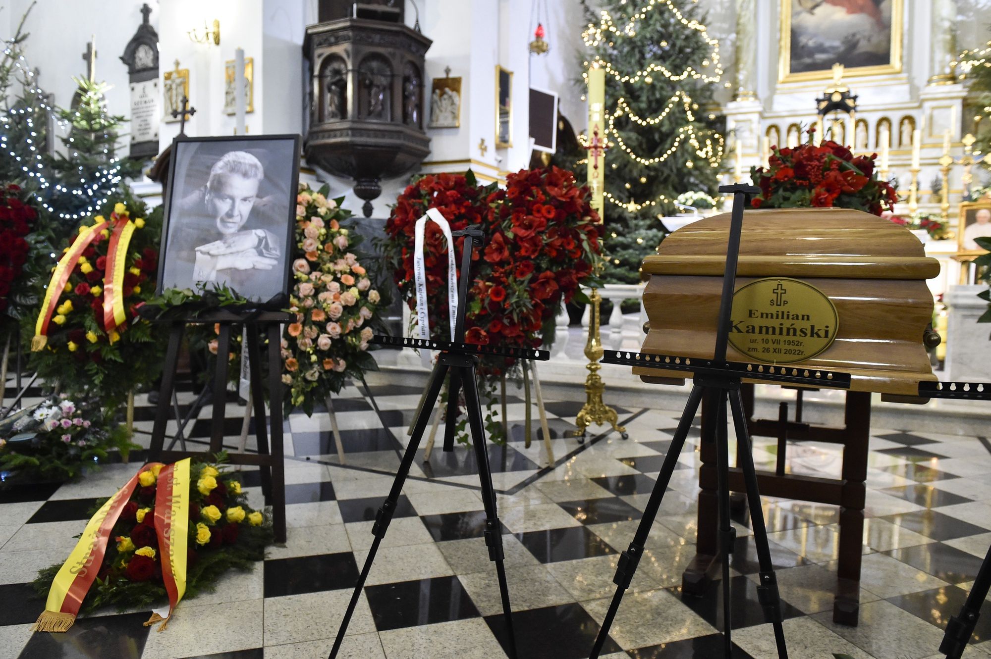 Kajetan Kamiński pożegnał ojca, Emiliana Kamińskiego