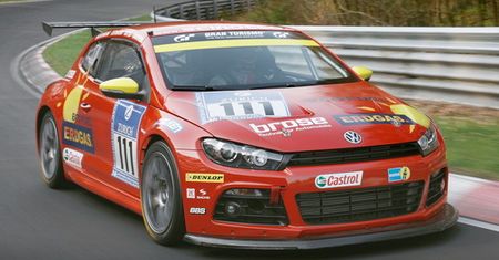 VW Scirocco GT24-CNG na Nurburgringu