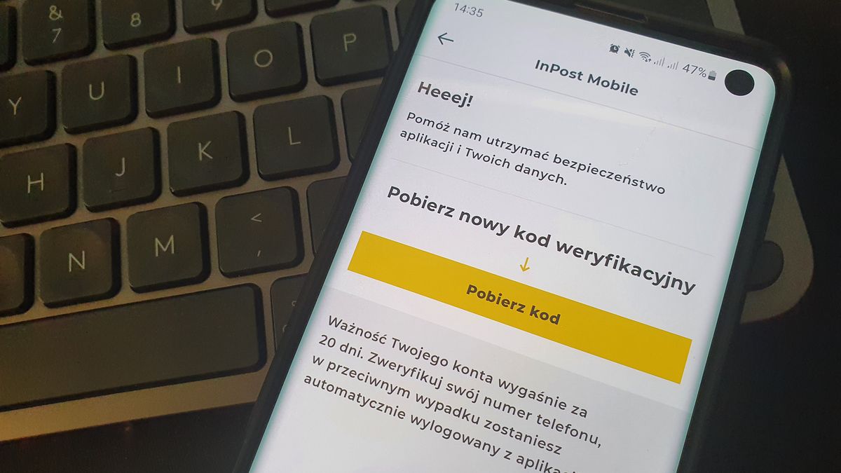 Weryfikacja konta w InPost Mobile