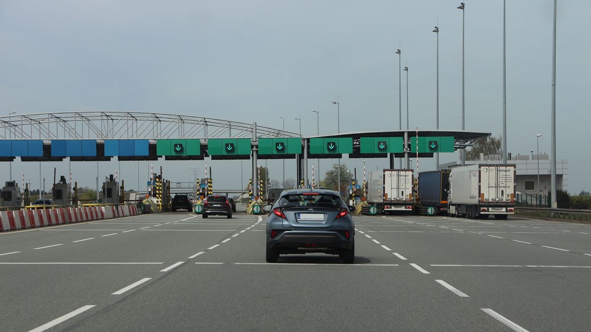Odcinek autostrady objęty systemem e-TOLL