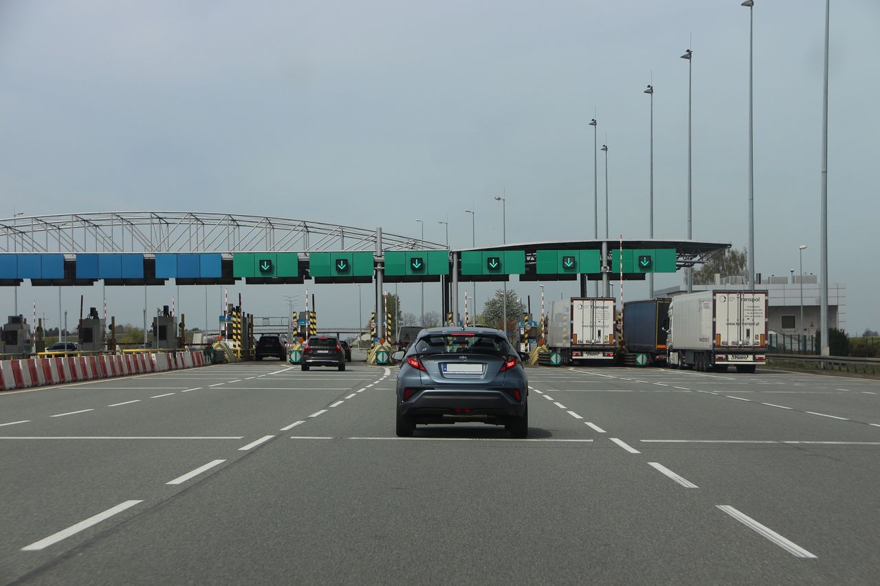 Odcinek autostrady objęty systemem e-TOLL