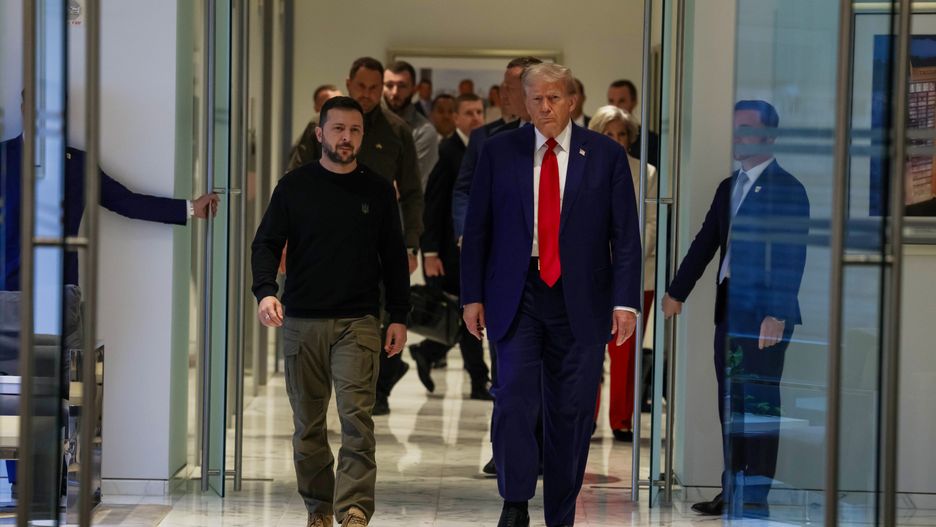 Wołodymyr Zełenski i Donald Trump