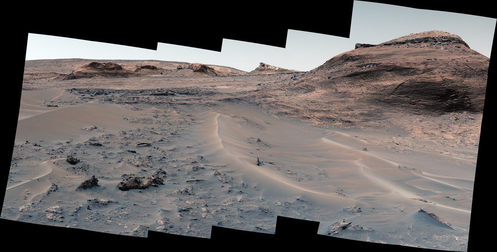 Otoczenie Curiosity w sierpniu 2022