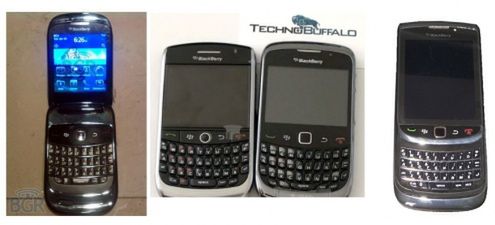 BlackBerry 9800 Slider, klapka 9670 i Curve 9300 wyciekły na wideo