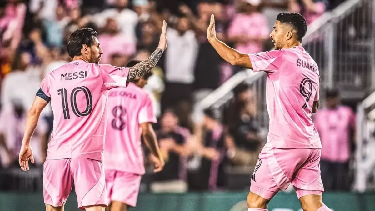 Luis Suarez i Lionel Messi w barwach Interu Miami