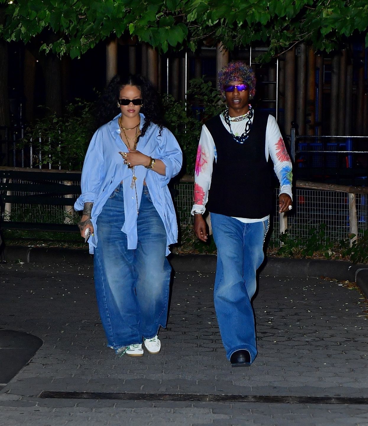 Rihanna i ASAP Rocky szlajają się po parku o 4 nad ranem