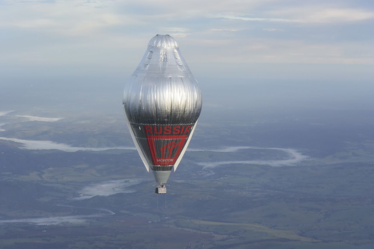 Balon rosyjskiego podróżnika, Fiodora Koniuchowa - zdjęcie ilustracyjne