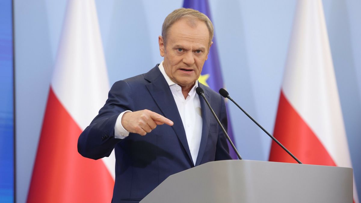 Konferencja prasowa premiera Donalda Tuska
22.04.2024 Warszawa Konferencja prasowa premiera fot. Tomasz Jastrzebowski/REPORTER
N/z: Donald Tusk
Tomasz Jastrzebowski/REPORTER