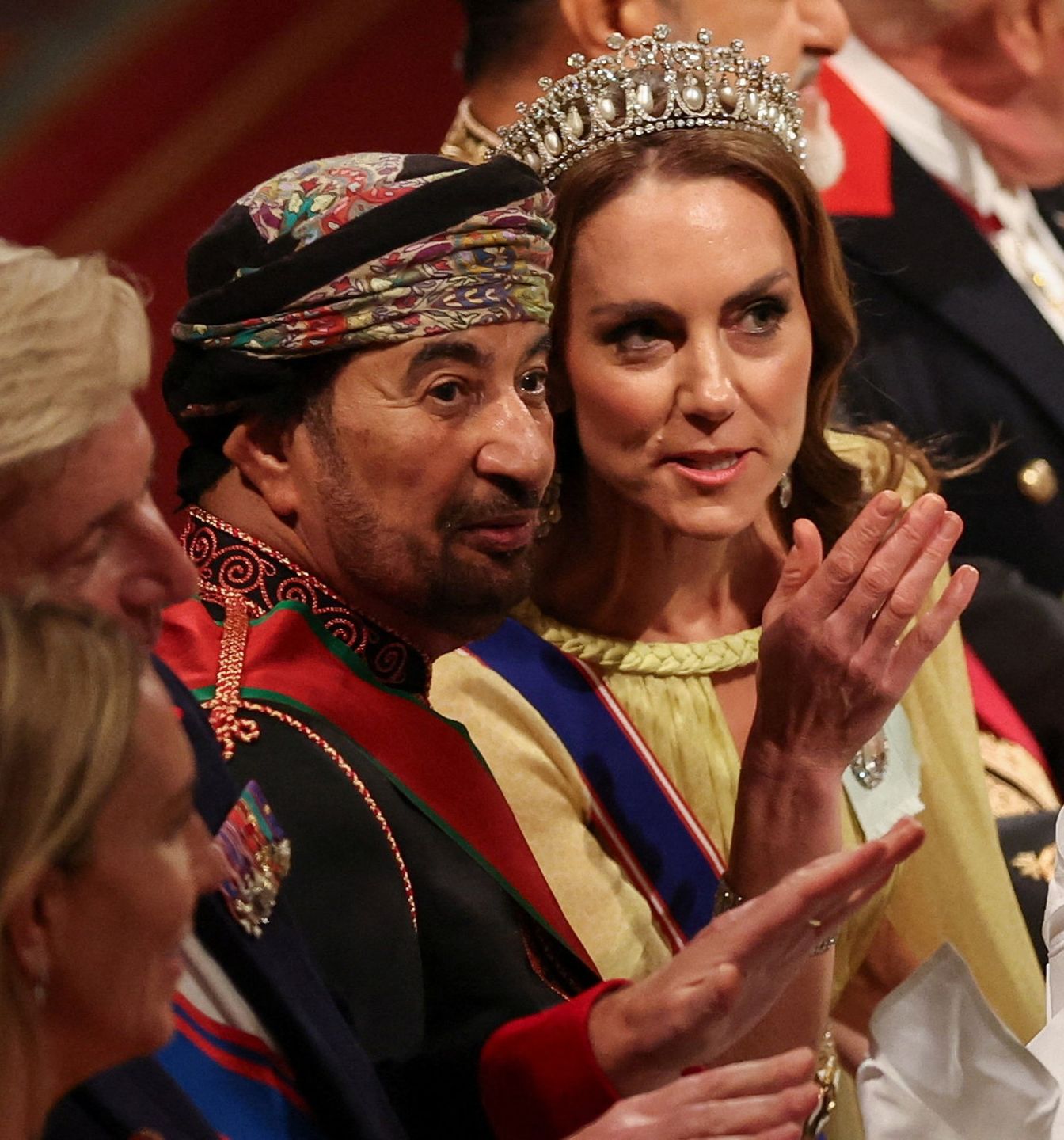 Księżna Kate na królewskim bankiecie z sułtanem Omanu