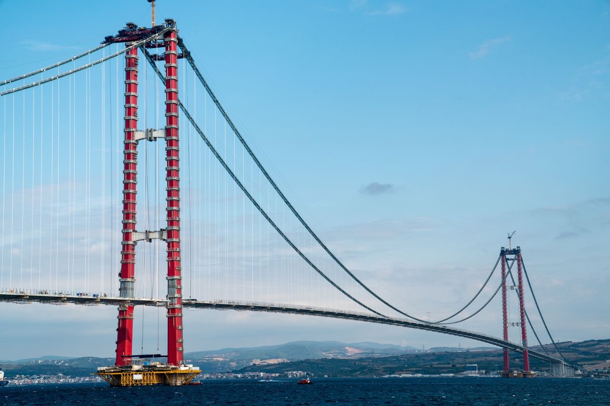 Najdłuższy wiszący most świata znajduje się w Turcji 