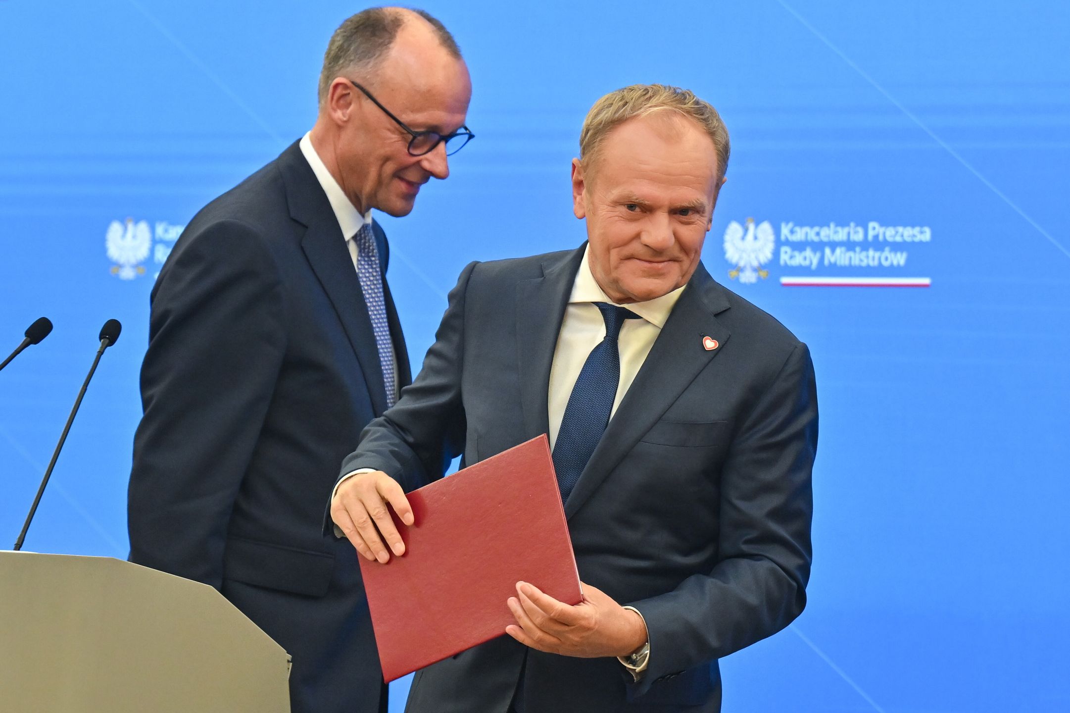 Donald Tusk i Friedrich Merz
w Warszawie