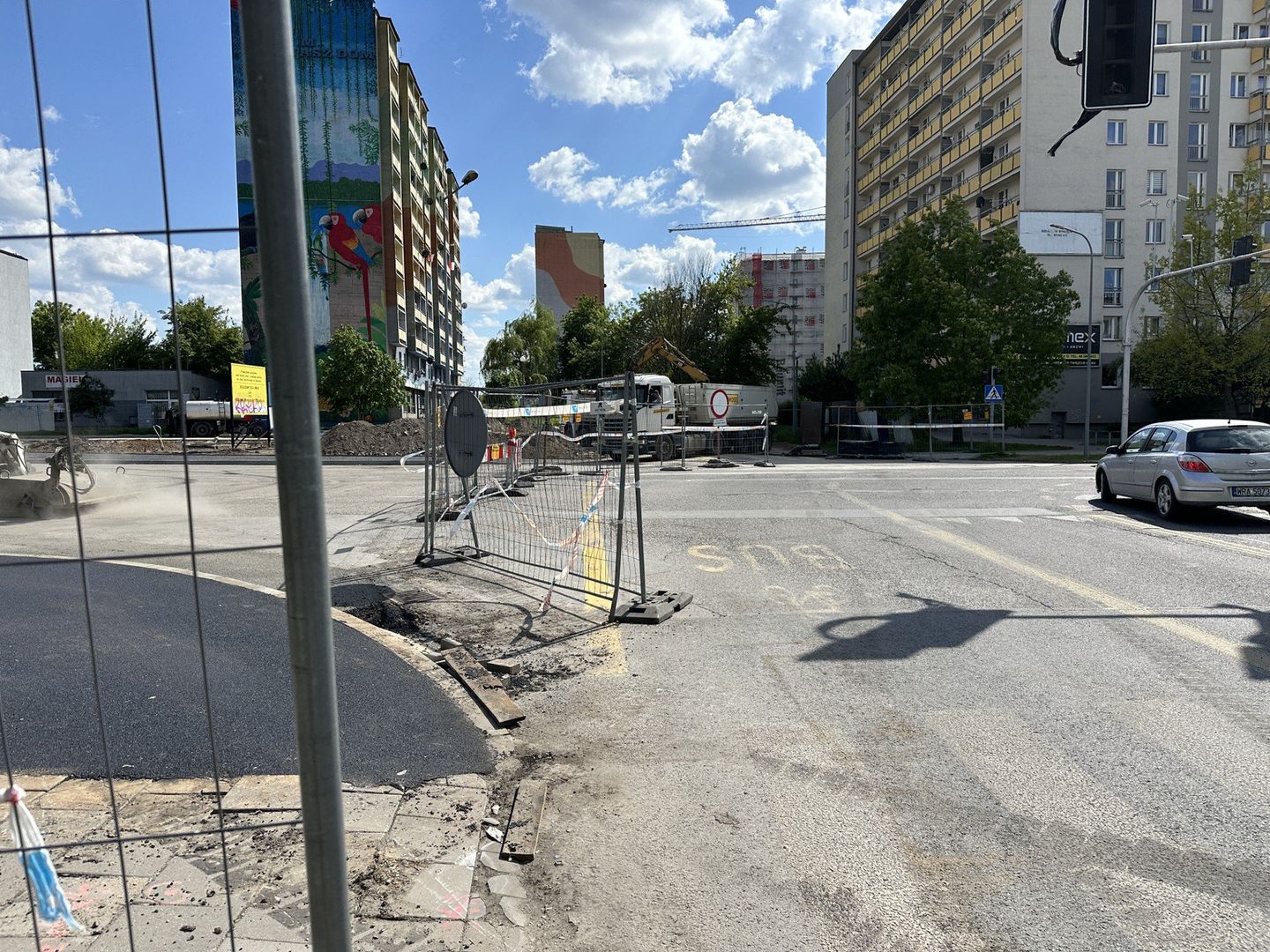 Budowa wiaduktu w Radomiu