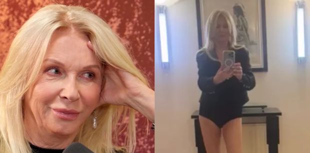 65-letnia Mariola Bojarska-Ferenc W SAMYCH MAJTKACH kusi nogami do nieba i pyta, w co się ubrać. Macie sugestie? (FOTO)