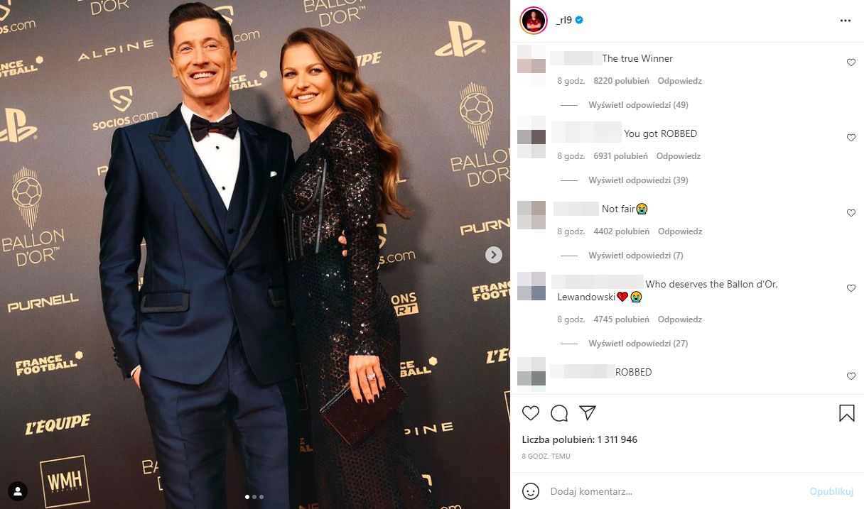 Internauci "wspierają" Roberta Lewandowskiego po gali Złotej Piłki 2021 