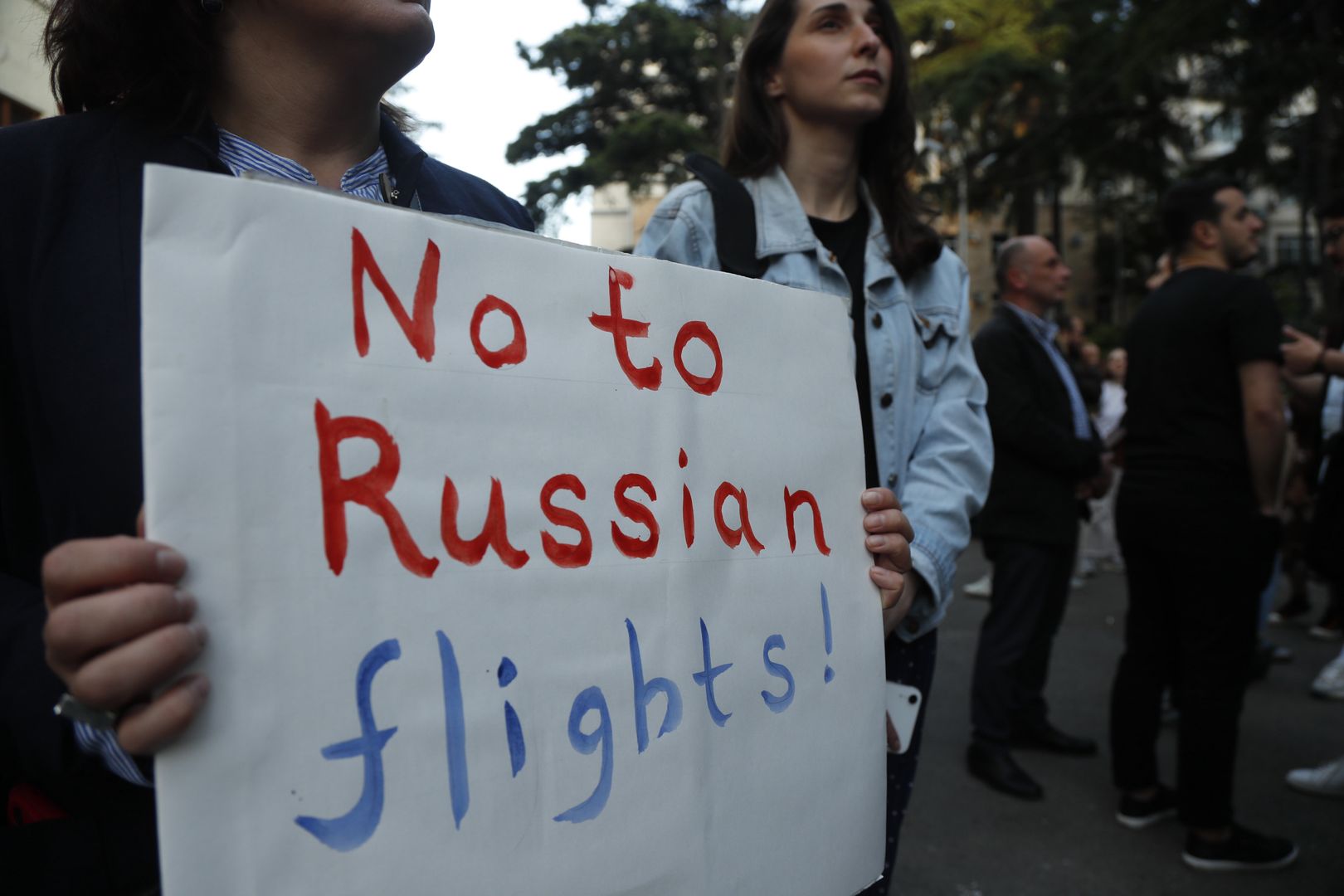 Gruzini powitali turystów z Rosji. "Nie chcemy was tutaj"