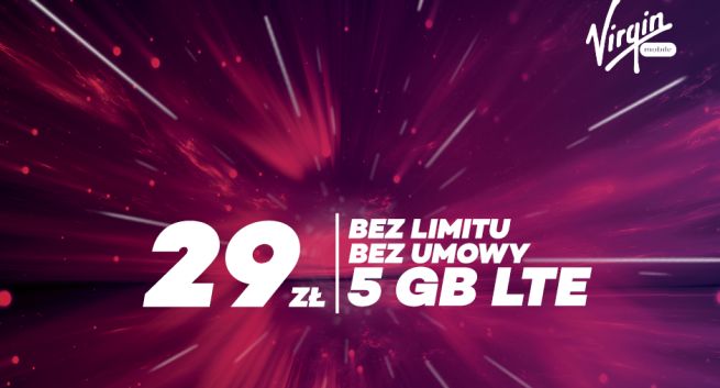 Virgin Mobile: 5 GB zamiast 2 GB internetu w pakiecie #BezLimitu