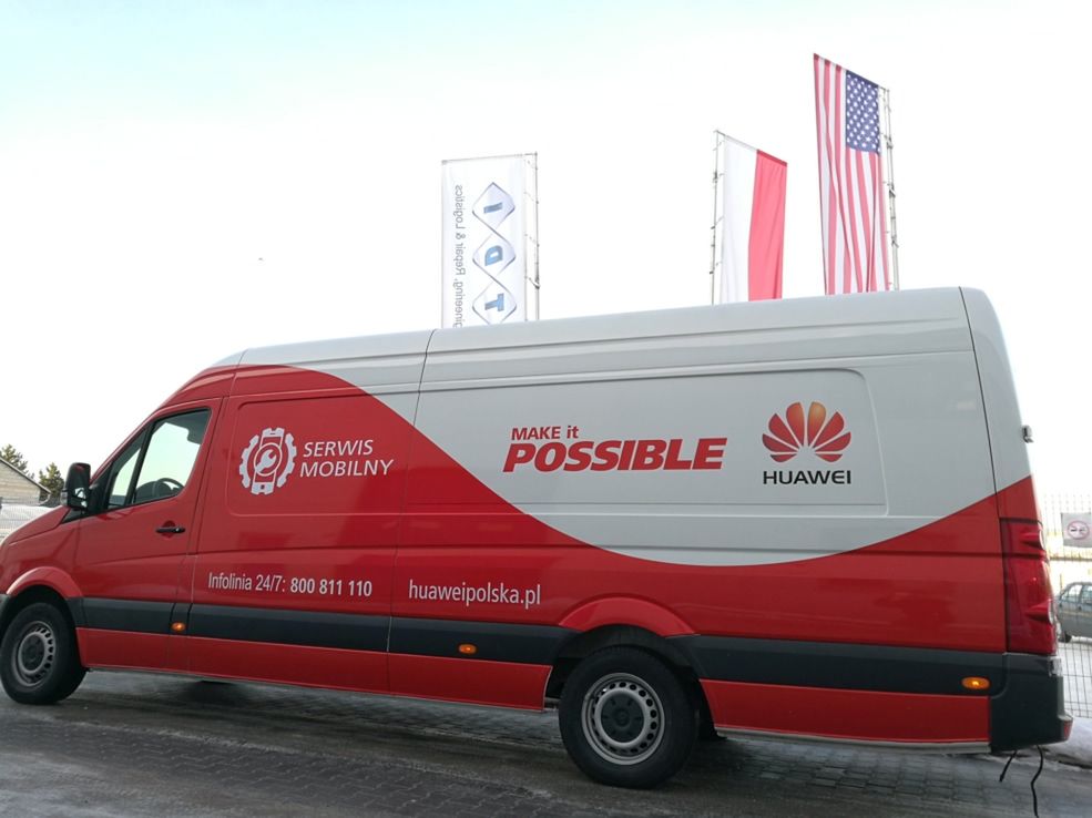 Service Truck Huaweia - nie musisz jechać do serwisu, to serwis przyjedzie do ciebie