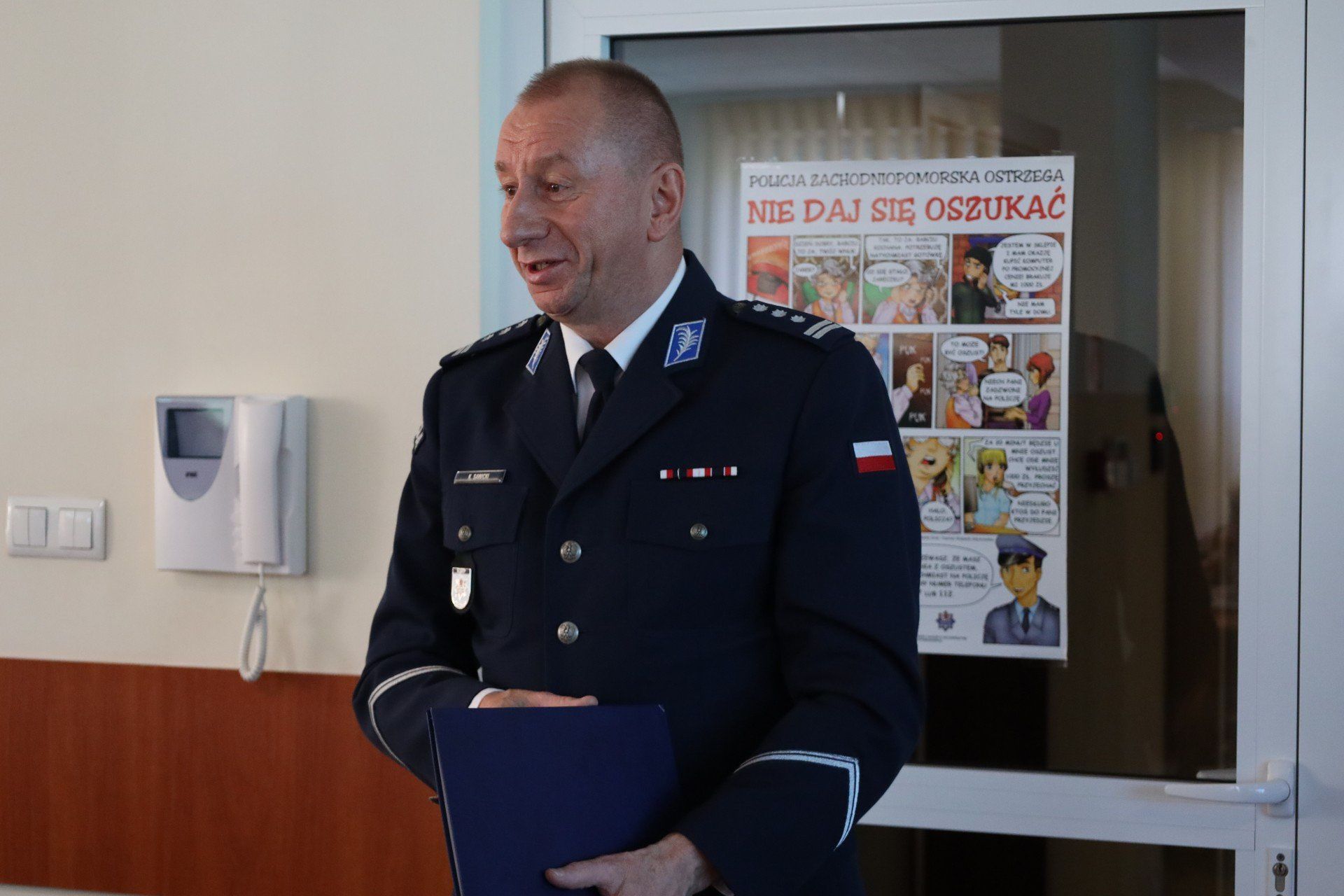 Komenda Powiatowa Policji w Szczecinku. Spotkanie z seniorami.