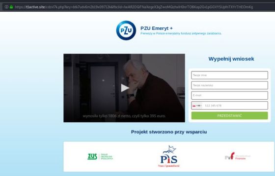 Oszuści podszywają się pod PZU i reklamują nieistniejący program Emeryt+