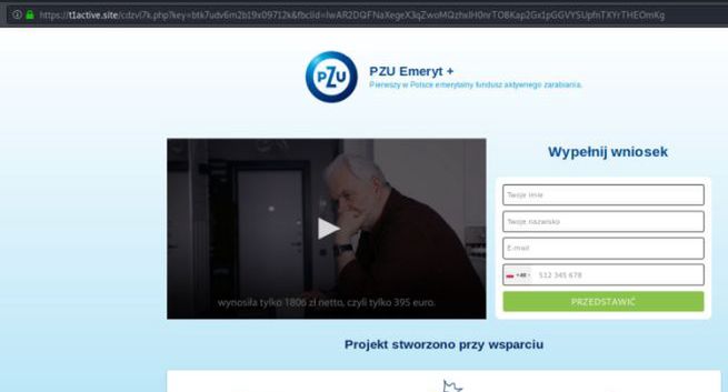 Oszuści podszywają się pod PZU i reklamują nieistniejący program Emeryt+