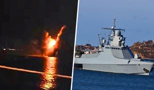 Kule ognia na Krymie. Moment ataku na rosyjski okręt