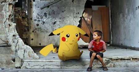 Pokemony na wojnie. Nietypowa akcja syryjskiego grafika