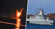 Kule ognia na Krymie. Moment ataku na rosyjski okręt