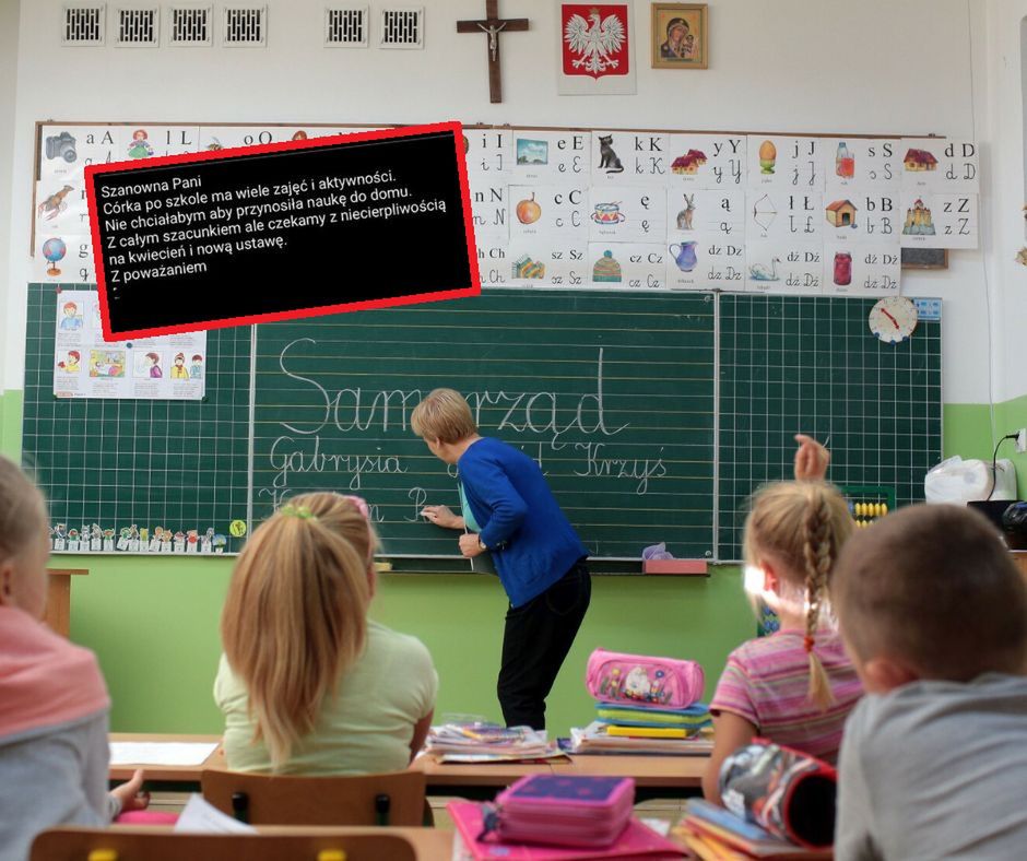 Awantura o pracę domową. Tak matka odpisała nauczycielce