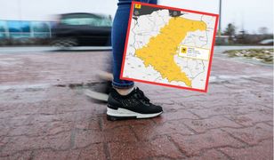 Żółty alert IMGW. Uważaj na drodze i na chodniku