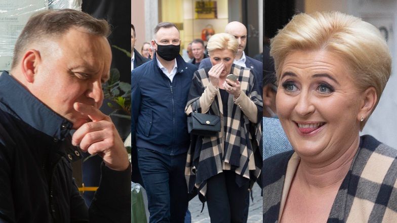 Andrzej Duda i Agata Duda na luksusowych zakupach w Rzymie