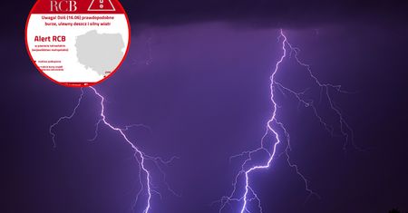 Burze i intensywne deszcze na południu Polski. Ostrzeżenia IMGW i RCB