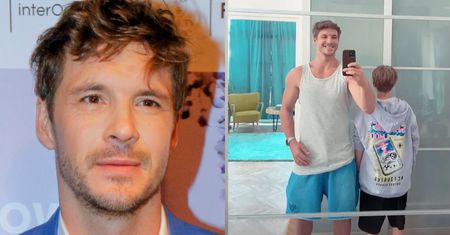 Mikołaj Roznerski pochwalił się rodzinnym kadrem. Fanka dopytuje: "Dlaczego pokazujesz twarz bratanka, a syna nie?". ODPOWIEDZIAŁ