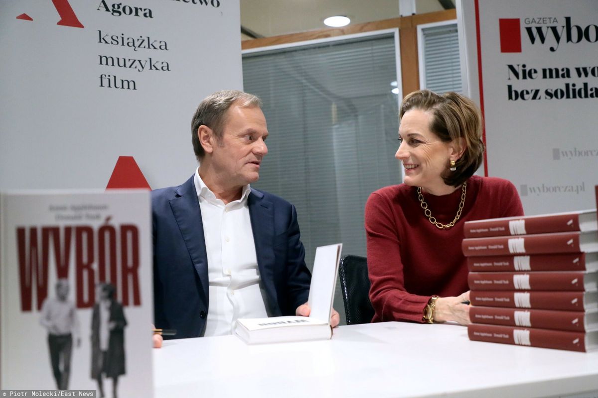 radosław sikorski, Rafał Trzaskowski, donald tusk, anne applebaum Burza po pytaniu Olejnik do Sikorskiego. Wcześniej zareagował Tusk, znamy kulisy rozmów