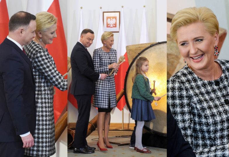 Agata i Andrzej Duda w Pałacu Prezydenckim