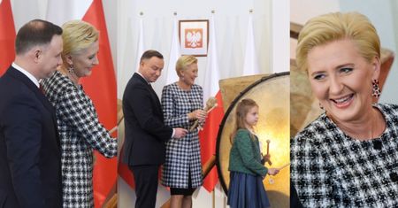 Rozbawieni Dudowie wybijają "puls niepodległości" na wielkim bębnie (ZDJĘCIA)