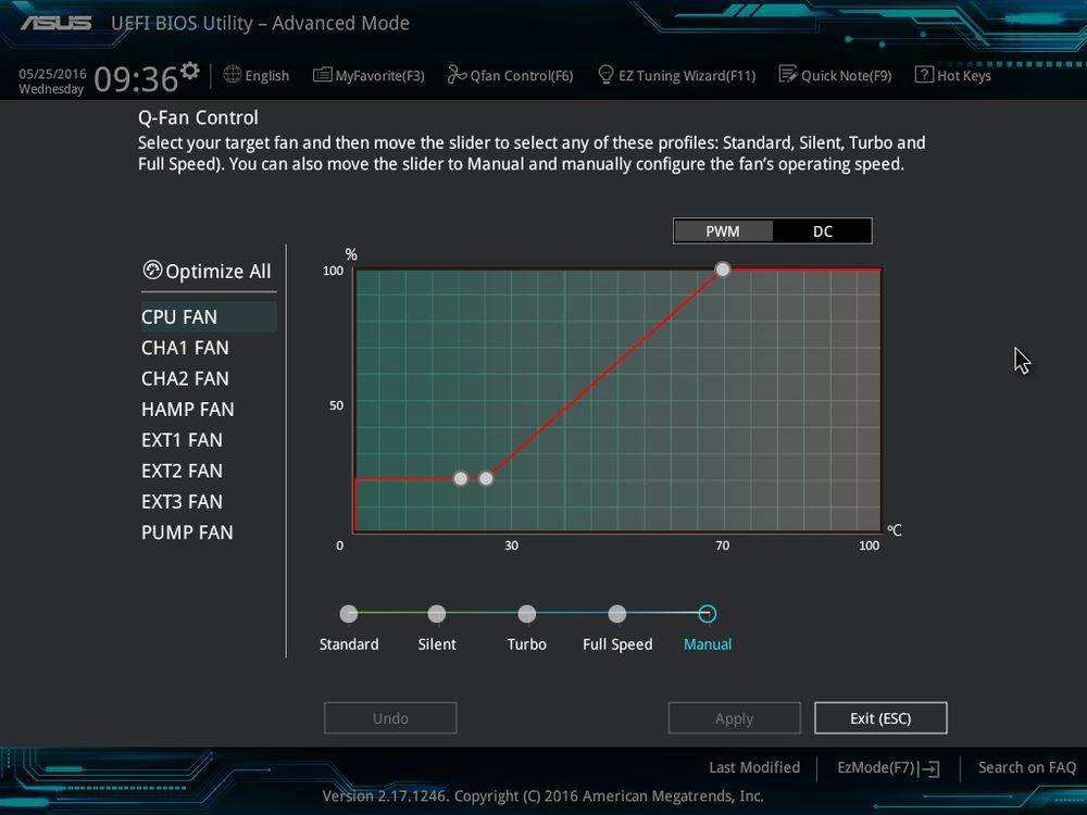 ASUS X99-Deluxe II - UEFI BIOS QFan Control