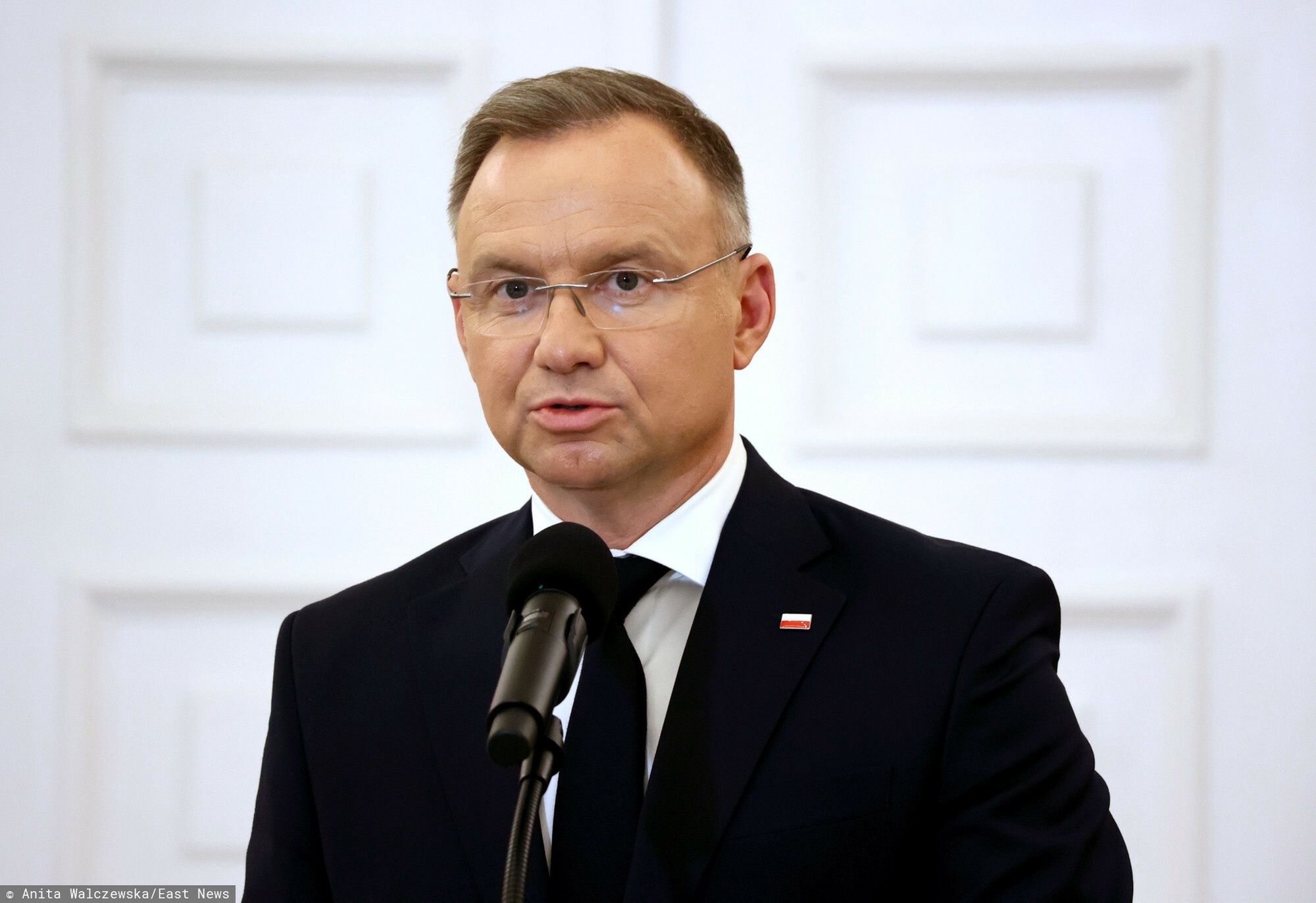 Prezydentka Gruzji z wizyt? w Polsce
Fot. Anita Walczewska/East News, Warszawa, 01.10.2024. Oficjalna wizyta prezydent Gruzji Salome Zurabiszwili w Polsce. Spotkanie z prezydentem Andrzejem Duda (n/z) w Palacu Prezydenckim. Wypodziedz dla mediow.
Anita Walczewska