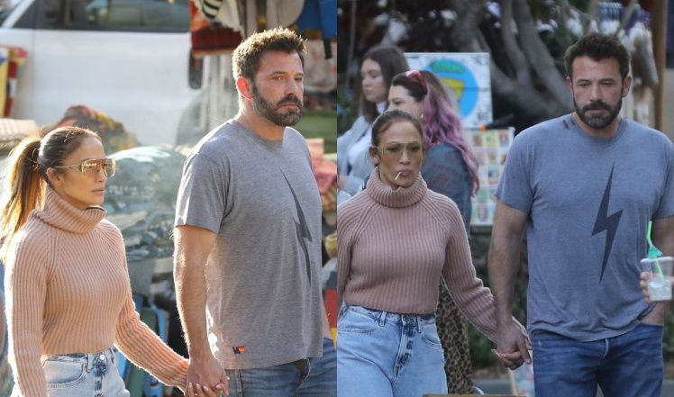 Jennifer Lopez i Ben Affleck "przyłapani" na pchlim targu