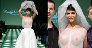 Niemiecka "Top Model" w przezroczystej sukni ślubnej (ZDJĘCIA)