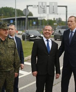 Przyjechał pod granicę NATO. Miedwiediew rzucał groźbami