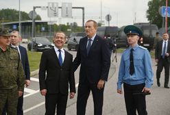 Przyjechał pod granicę NATO. Miedwiediew rzucał groźbami